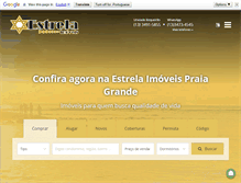 Tablet Screenshot of estrelaimoveispg.com.br